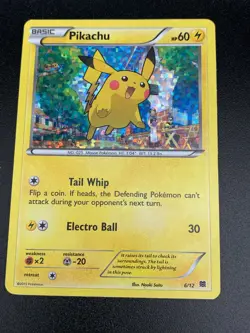 Pikachu 6/12 McDonalds 2015 HOLO Promo Pokemon Card TCG NM-LP - Image 1