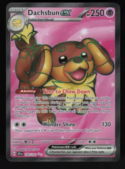 Dachsbun ex 160/142 SV07: Stellar Crown Ultra Rare Pokemon TCG Card NM - Image 1