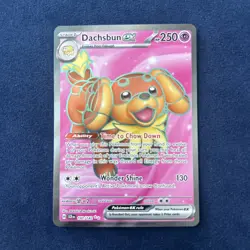 Pokemon Card Dachsbun EX 160/142 Stellar Crown English Edition - Image 1