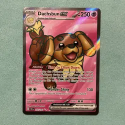 Dachsbun ex 160/142 SV07: Stellar Crown Ultra Rare Pokemon TCG Card NM - Image 1