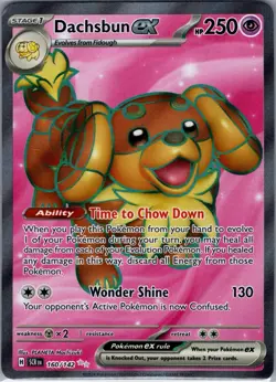 Dachsbun ex 160/142 SV07: Stellar Crown - Pokemon Card - NM - Image 1