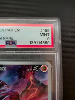 2023 POKEMON PAR EN PARADOX RIFT 199 GROUDON ILLUSTRATION RARE PSA 9 - Image 3