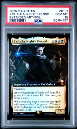 Y'shtola, Night's Blessed (Extended Art) Final Fantasy Foil PSA 10 Low Pop - Image 1