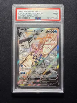 Pokemon TCG Origin Forme Palkia V 167/189 Astral Radiance Alternate Art PSA 9 - Image 1