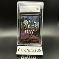 CGC GEM MINT 10 ONE PIECE DAY'25 10 DON !! Card Promo Premium Card 129 - Image 1