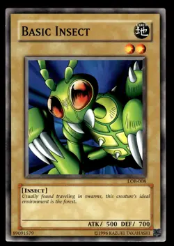 Basic Insect LOB-008 Common Yugioh Card - Image 1