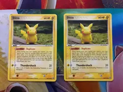 Vintage Pokemon Card Lot Fire Pikachu Ditto - Image 1