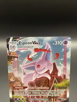 Espeon VMAX Holo Pokemon TCG Evolving Skies 270/264 Dynamax Psychic Card - Image 3
