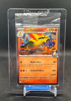 POKEMON DESTINED RIVALS PRERELEASE STAFF STAMPED 4 CARD PROMO PACK NEW & SEALED - Image 1