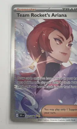 Pokemon Destined Rivals Team Rockets Ariana Special Illustration Card 237/182 NM - Image 4