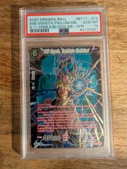 SSB Gogeta Technique Unchained BT11-012 SPR Dragon Ball Super Card PSA 10 - Image 1