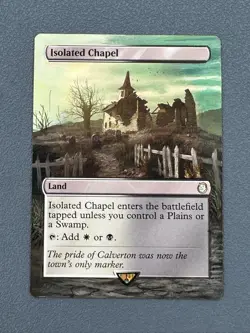 Isolated Chapel MTG Fallout Hand Painted Borderless Extended Full Altered Art v - Image 1