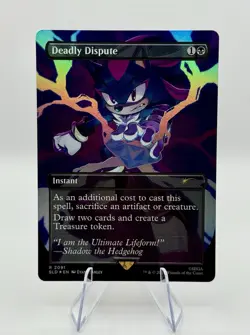 MTG Deadly Dispute (Rainbow Foil) Secret Lair x Sonic 2091 NM - Image 1