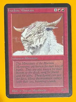 MTG HURLOON MINOTAUR Alpha (OldManMTG 013-405) - Image 1