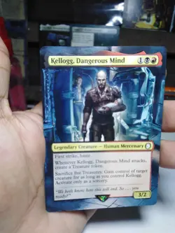 Kellogg, Dangerous Mind MTG Fallout Hand Painted Borderless Extended Altered Art - Image 2