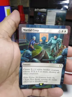 Martial Coup #167 MTG Fallout Hand Painted Borderless Extended Full Altered Art - Image 2