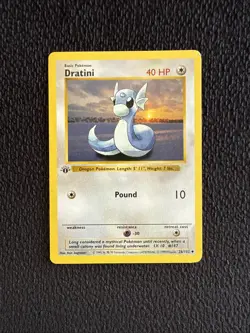 Dratini 26/102 1st Edition - Pokemon Base Set Shadowless - LP - Image 1