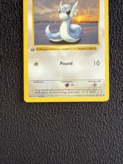 Dratini 26/102 1st Edition - Pokemon Base Set Shadowless - LP - Image 3