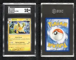 Jolteon Pokemon Prismatic Evolutions PRE SGC 10 GEM - Image 3