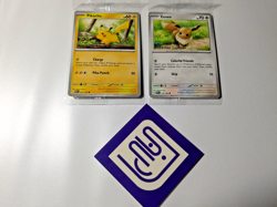 Pokemon Together Pikachu 025/165 + Eevee 113/165 Promo Cards SEALED - Image 1