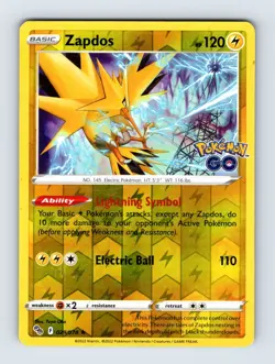 Zapdos - Pokemon Go 029/078 - Reverse Holo - NM - Pokemon - Image 1