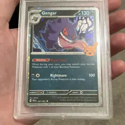 Pokemon 2024 TCG Trick or Trade Gengar Cosmos Holo 057/091 PSA 9 - Image 3