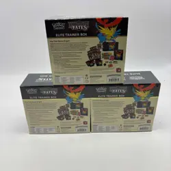 Lot (3) Pokemon TCG Sun & Moon Hidden Fates Elite Trainer Box ETB Sealed - Image 2