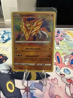 Pokemon TCG Zamazenta 102/185SWSH04: Vivid Voltage Holo Rare 2020 - Image 1
