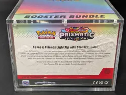 Pokemon TCG S&V Prismatic Evolutions Booster Bundle Display Case w/Acrylic Case - Image 3