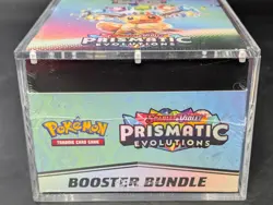 Pokemon TCG S&V Prismatic Evolutions Booster Bundle Display Case w/Acrylic Case - Image 5