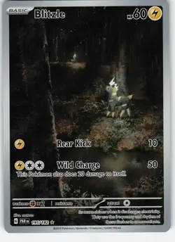 Blitzle - 195/182 Illustration Rare Holo SV04: Paradox Rift NM Pokemon - Image 1
