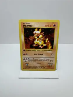 Pokemon TCG Magmar 1st Edition Shadowless Base Set 36/102 MP - Image 1