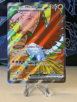 Pokemon TCG Ethan's Ho-Oh EX Sv10: Destined Rivals 209/182 Full Art Holo - Image 1