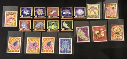Vintage 1998/1999 Pokemon Merlin/Series 1 Sticker Lot of 27. NM Venusaur Gengar - Image 3