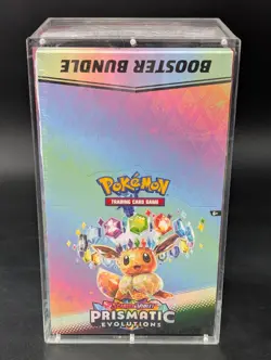 Pokemon TCG S&V Prismatic Evolutions Booster Bundle Display Case w/Acrylic Case - Image 1