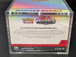 Pokemon TCG S&V Prismatic Evolutions Booster Bundle Display Case w/Acrylic Case - Image 3