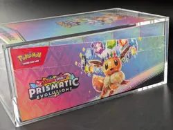 Pokemon TCG S&V Prismatic Evolutions Booster Bundle Display Case w/Acrylic Case - Image 4