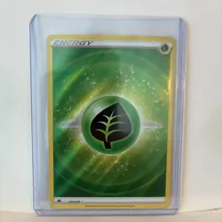 Pokemon TCG Grass Energy 152/159 Textured Reverse Holo Crown Zenith - NM - Image 1