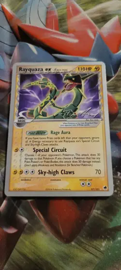 Pokemon TCG Rayquaza ex (Delta Species) 97/101 2007 World Championship Tim Roos - Image 1