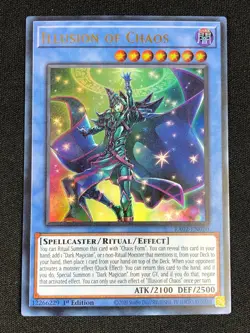 YUGIOH ILLUSION OF CHAOS RA02-EN020 1ST ULTRA (NM) Rarity Collection 2 - Image 1