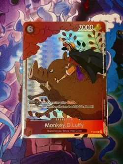 Monkey D. Luffy Holo Alt Art Rare One Piece TCG Gift Collection 2023 P-001 NM - Image 1