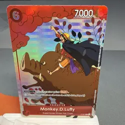 Monkey D. Luffy Holo Alt Art Rare One Piece TCG Gift Collection 2023 P-001 NM - Image 1