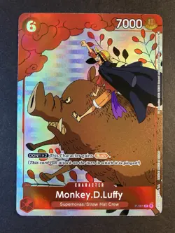 One Piece TCG Monkey D. Luffy Alt Art Rare Gift Collection 2023 P-001 Promo Card - Image 1