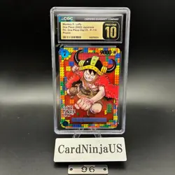 CGC PRISTINE 10 Luffy P-110 ONE PIECE Premium Card Collection ONE PIECE DAY 25 - Image 1