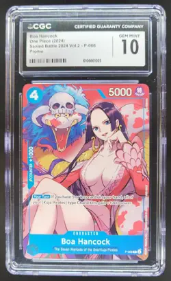 2024 ONE PIECE CCG BOA HANCOCK P-066 SEALED BATTLE PROMOS CGC 10 A PT - Image 1