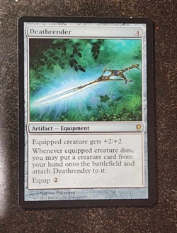 `1x Deathrender (many avail.) rare equipment card - Conspiracy - NM/VG - Image 1