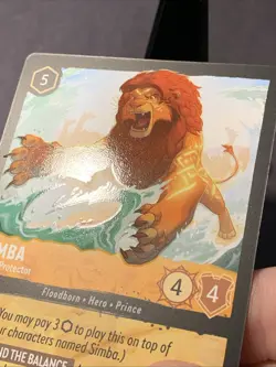 Disney Lorcana Simba - Pride Protector 20/204 Azurite Sea Regular Legendary NM/M - Image 2