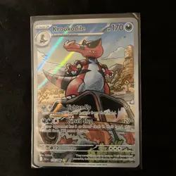 Pokemon Card TCG Krookodile Black Bolt Illustration Rare IR Holo 137/086 - Image 1