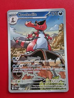 Pokemon Card TCG Krookodile Black Bolt Illustration Rare IR Holo 137/086 - Image 1