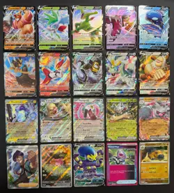 Pokemon Card Lot (20 Card Lot) V VMAX EX Full Art Trainer Ultra Rare Cards - Image 1